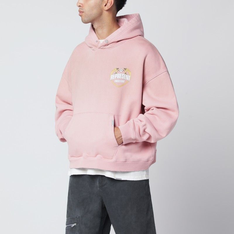 REPRESENT Washed-Effect Hoodie for Men