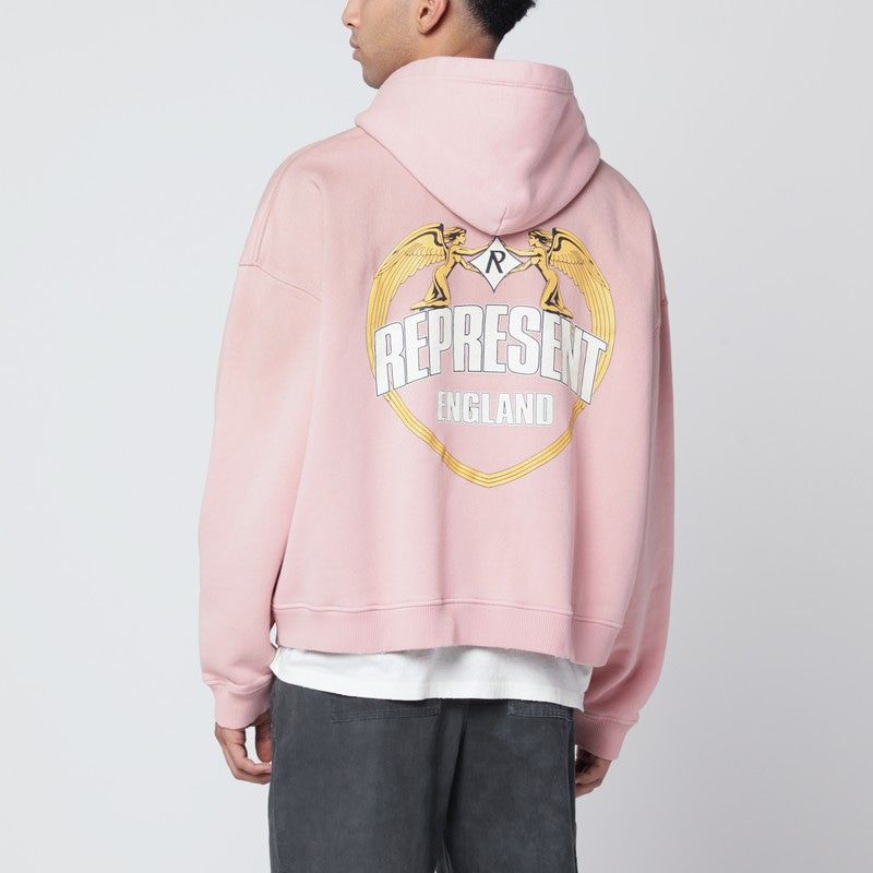 REPRESENT Washed-Effect Hoodie for Men