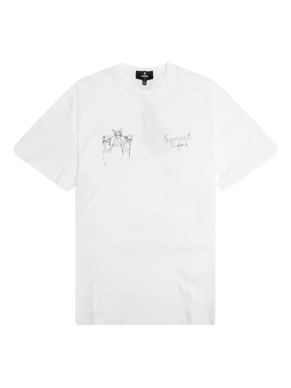 REPRESENT Hand Drawn Thoroughbred T-Shirt - Relaxed Fit