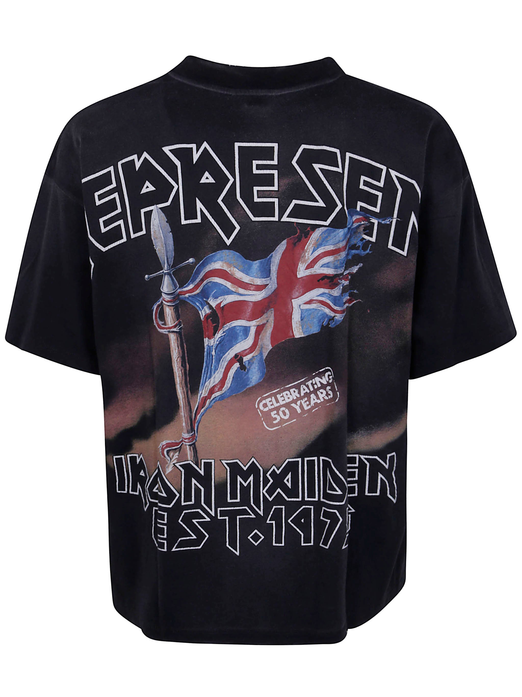 REPRESENT Iron Maiden Steed Cotton Crew-Neck T-Shirt - FW25