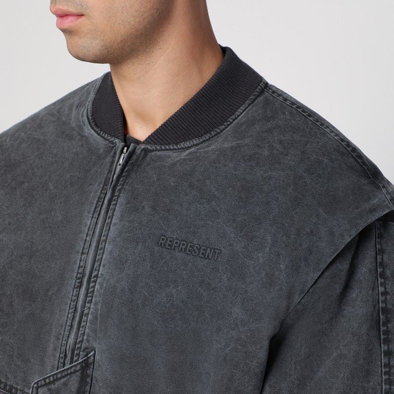 REPRESENT Washed Cotton Bomber Jacket