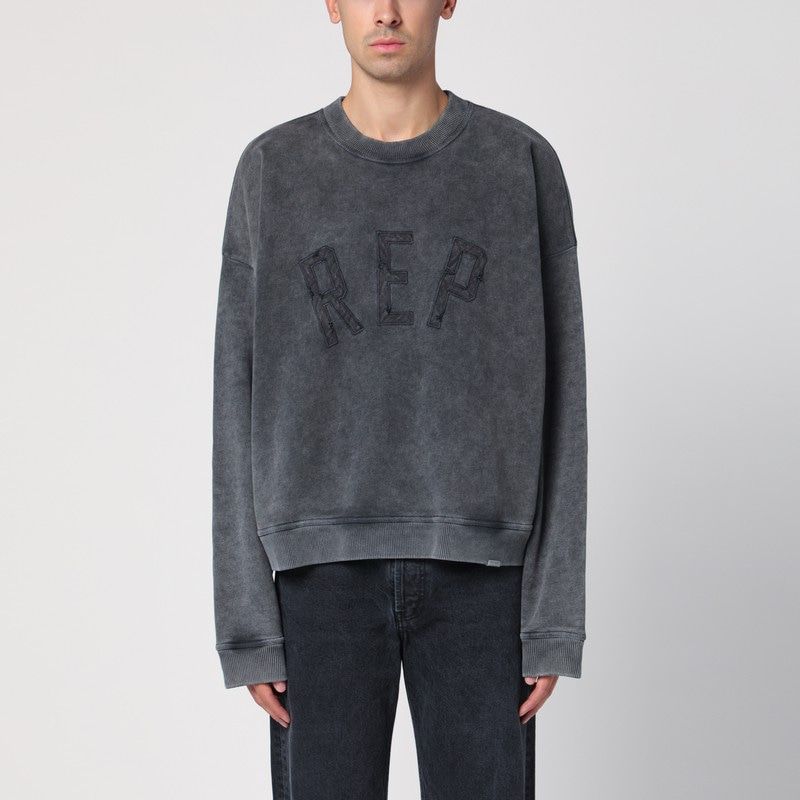 REPRESENT Classic Round-Neck Sweatshirt with Appliqué for Men