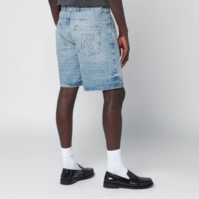 REPRESENT Vintage-Efffect Denim Bermuda Shorts