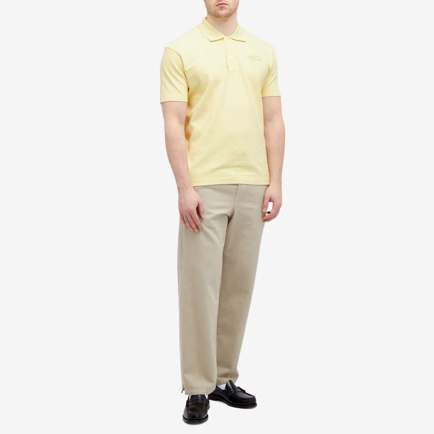 MAISON KITSUNÉ Handwriting Comfort Mini Polo Shirt