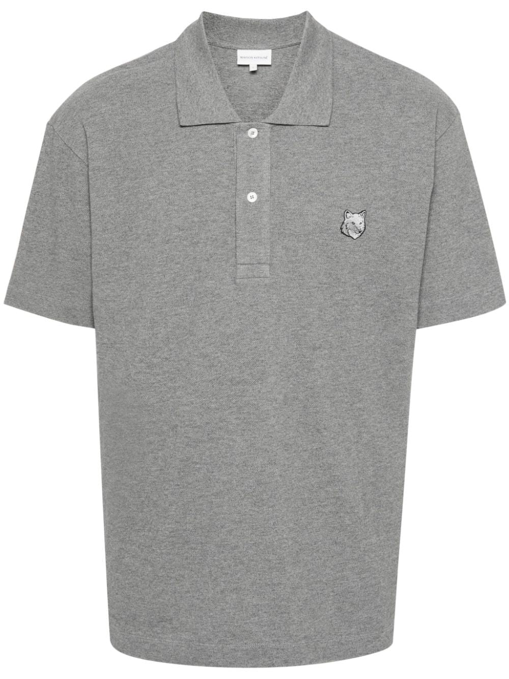 MAISON KITSUNÉ Men's Classic Polo with Logo - Medium Size