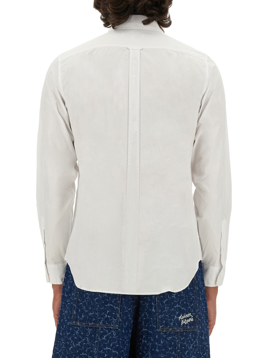 MAISON KITSUNÉ Fox Patch Regular Fit Shirt - Size 41