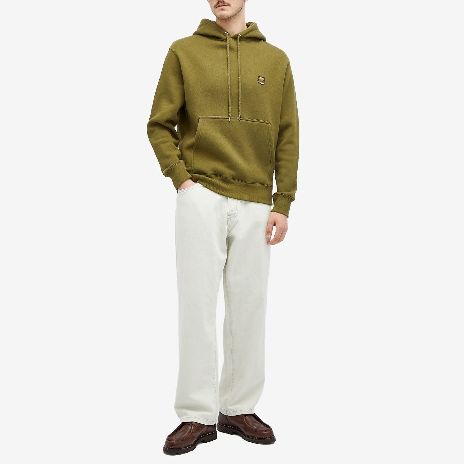 MAISON KITSUNÉ Bold Fox Head Comfort Hoodie for Men - FW24 Collection