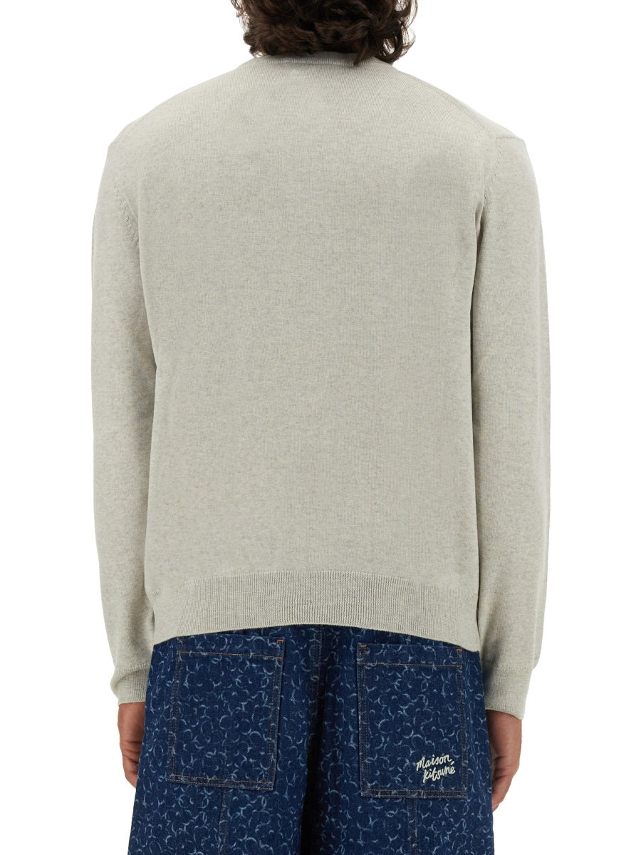 MAISON KITSUNÉ Bold Fox Head Patch Regular Jumper - Men's Sweater