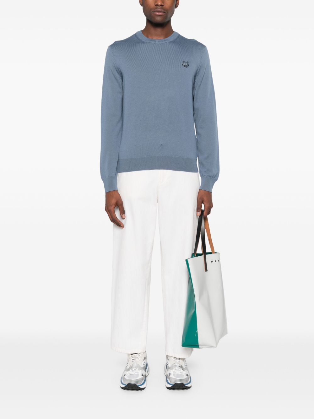 MAISON KITSUNÉ Bold Fox Head Wool Jumper for Men