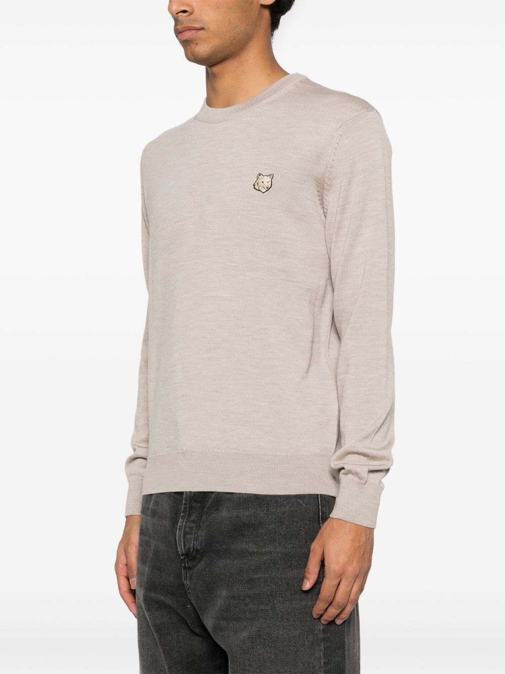 MAISON KITSUNÉ Bold Fox Head Wool Jumper