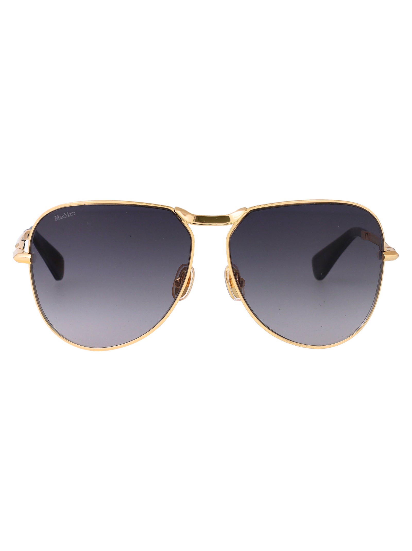 MAX MARA Elegant Metal Cat-Eye Sunglasses