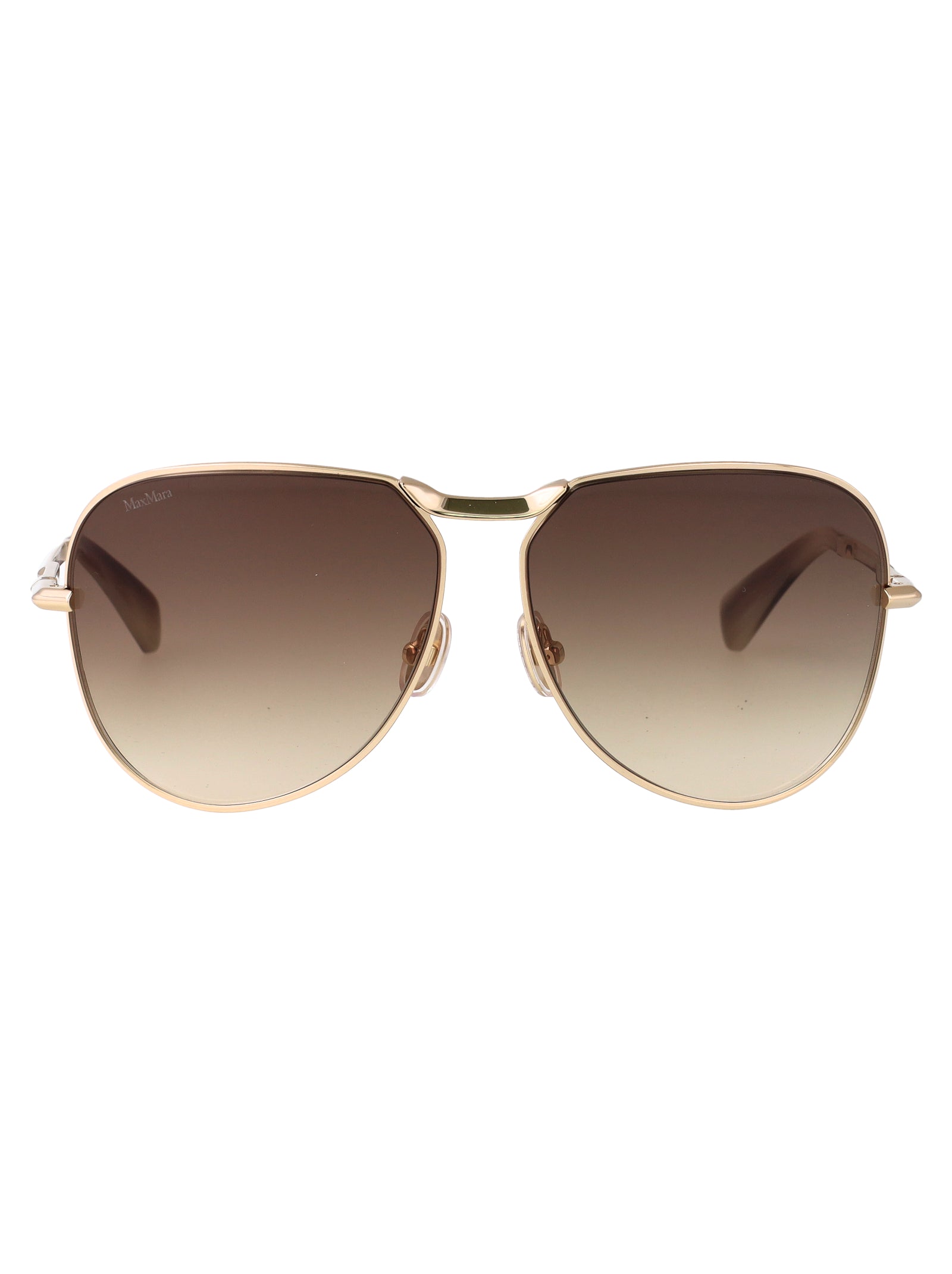 MAX MARA Elegant Metal Sunglasses for Women - SS25 Collection