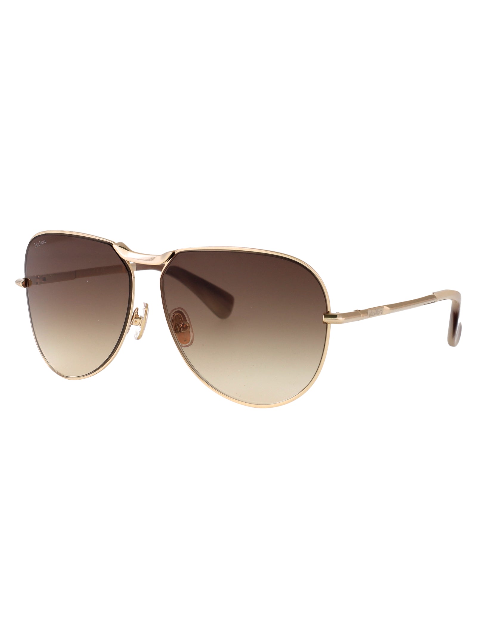 MAX MARA Elegant Metal Sunglasses for Women - SS25 Collection