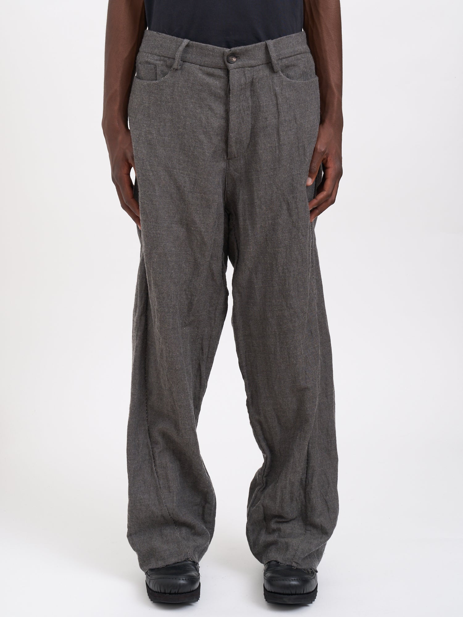 MASNADA Oversized Wool Trousers - Size 48