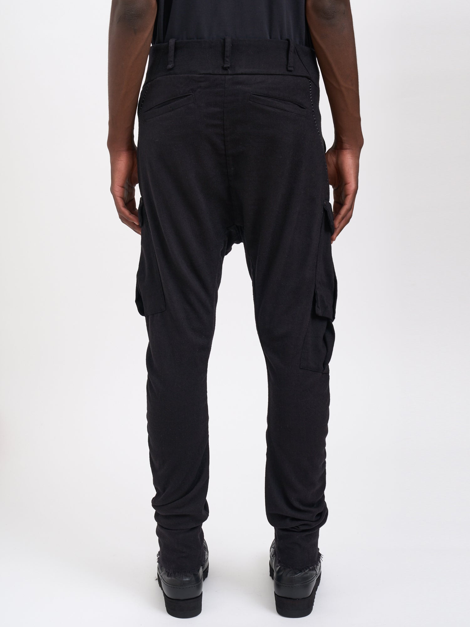 MASNADA Men's Slim Leg Low Crotch Cargo Pants - Size 48