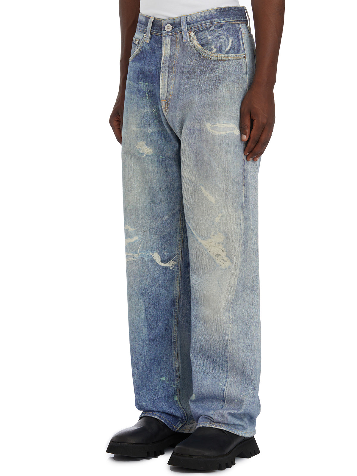 OUR LEGACY Wide Leg Digital Print Jeans - Size 31