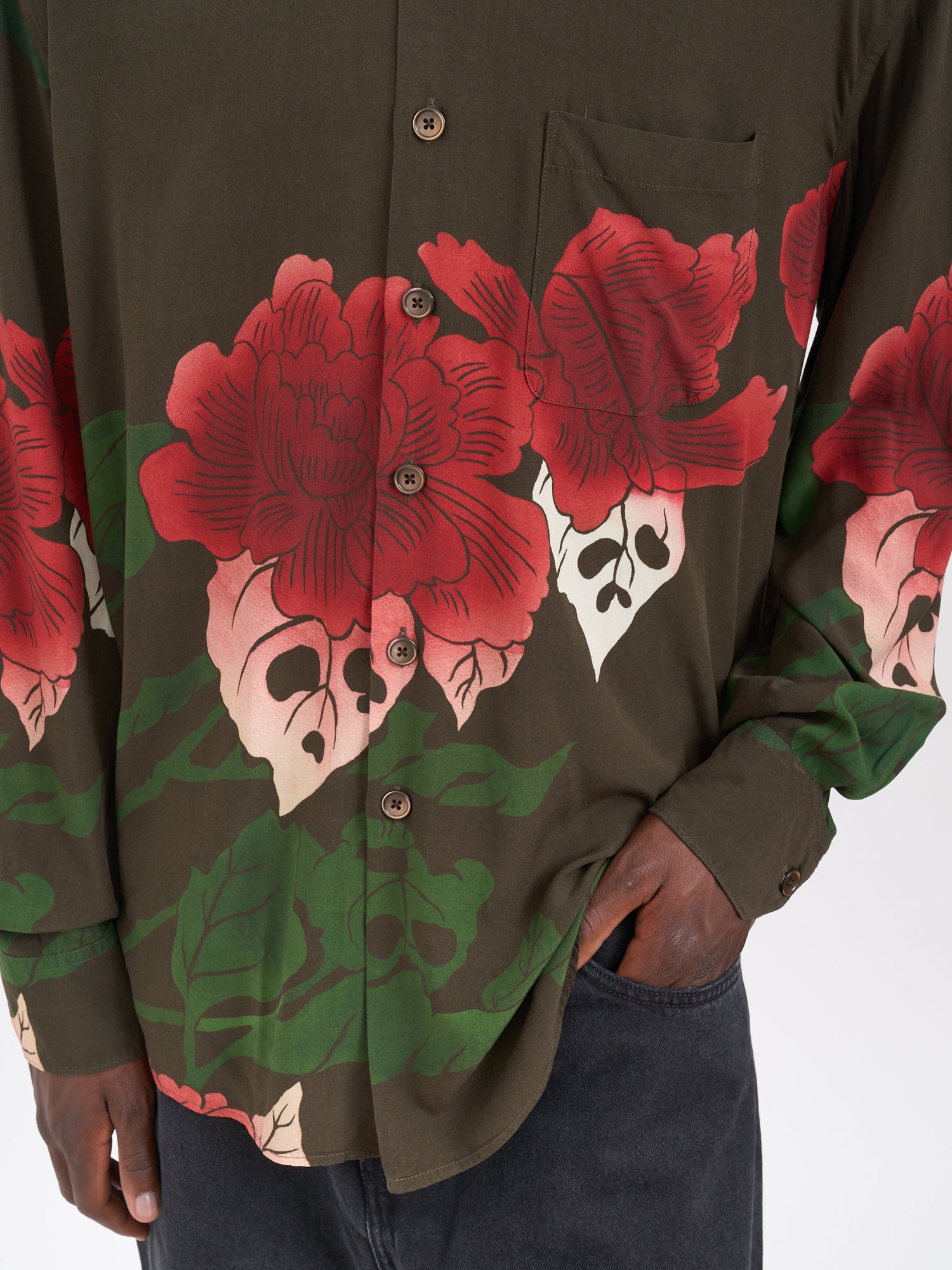 OUR LEGACY Slightly Oversized Mini Print Shirt