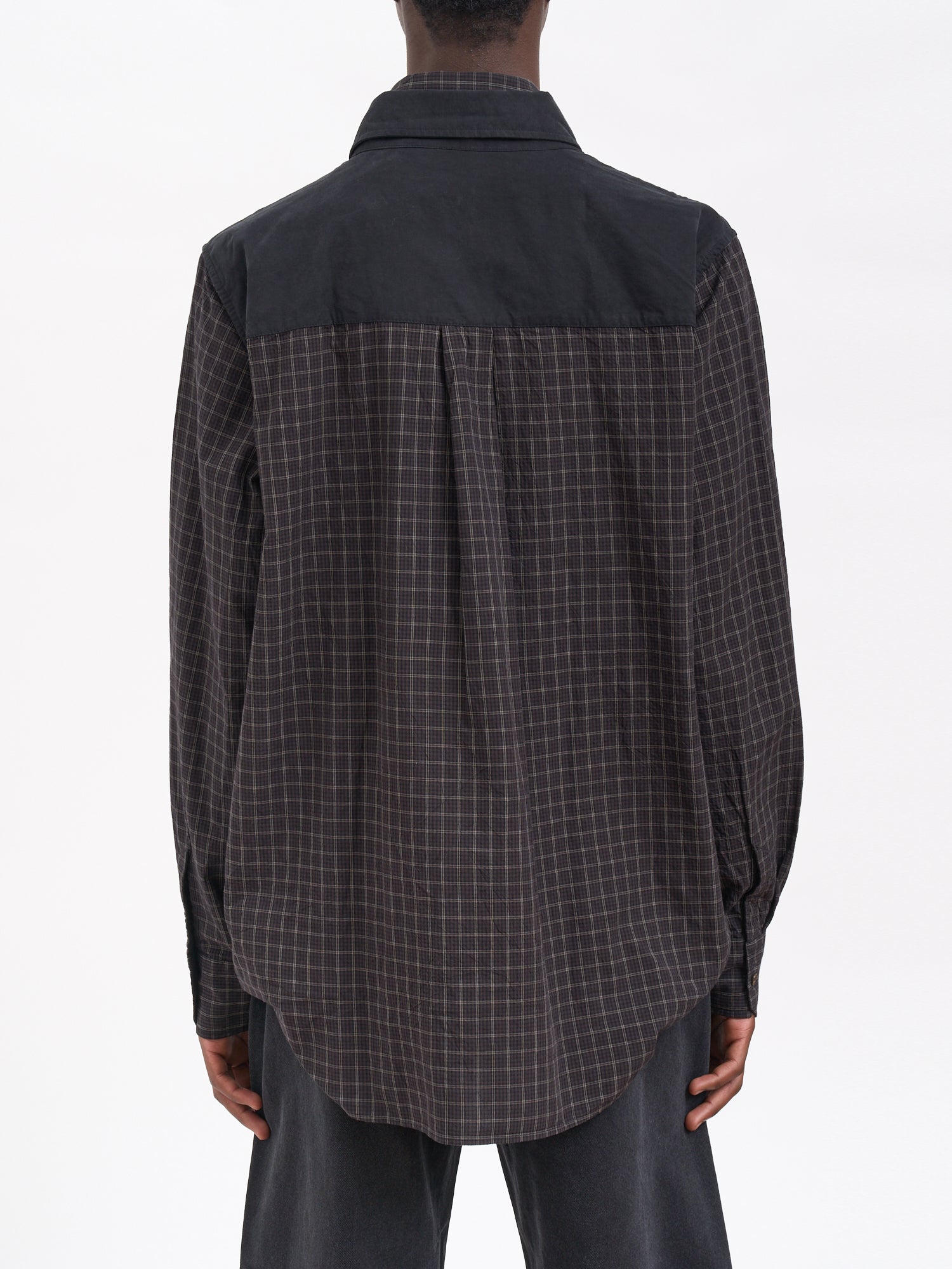 OUR LEGACY Men's Double-Layered Trompe L'Oeil Overshirt