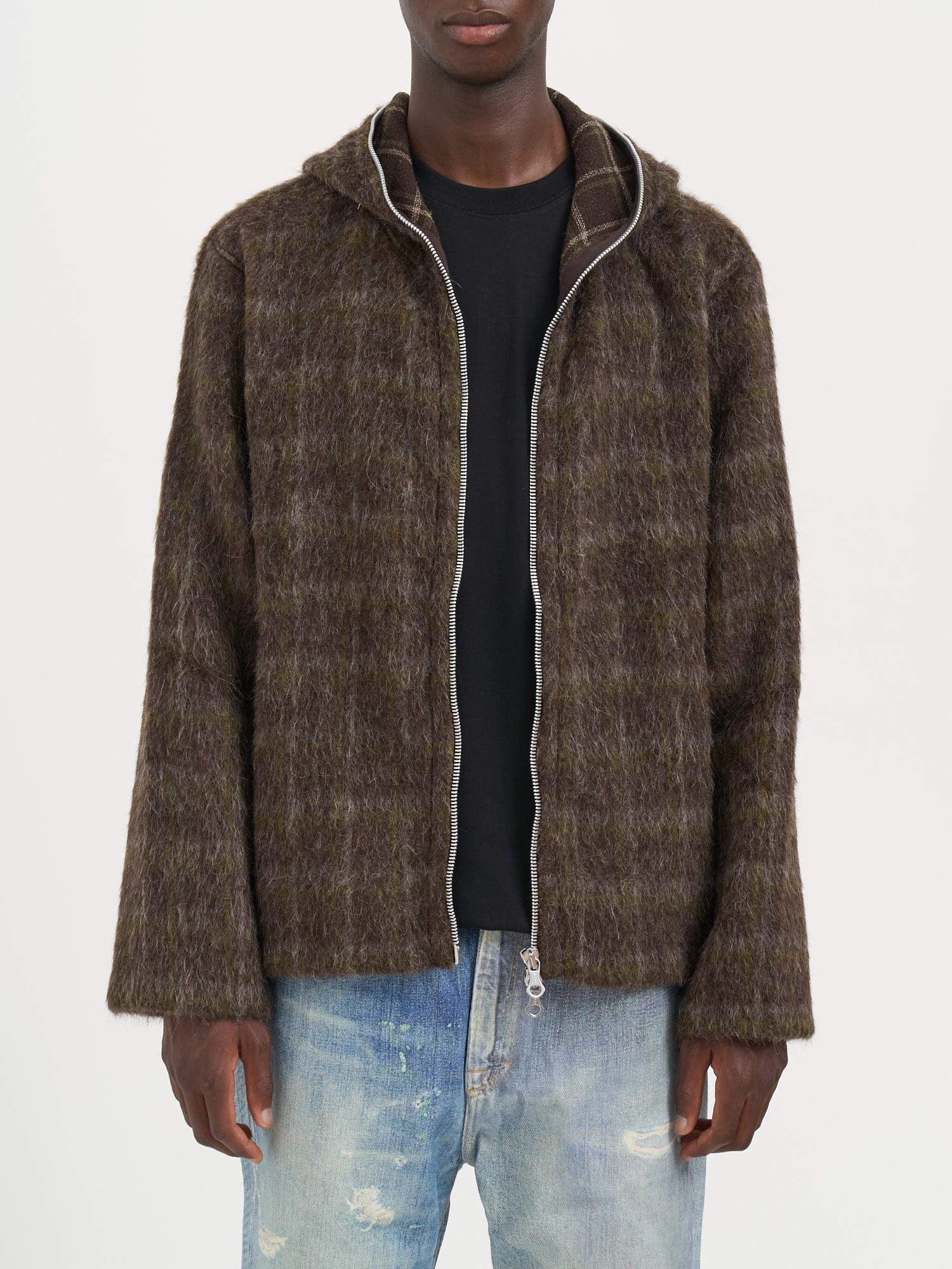 OUR LEGACY Full Zip Hood Sweater - Size 50