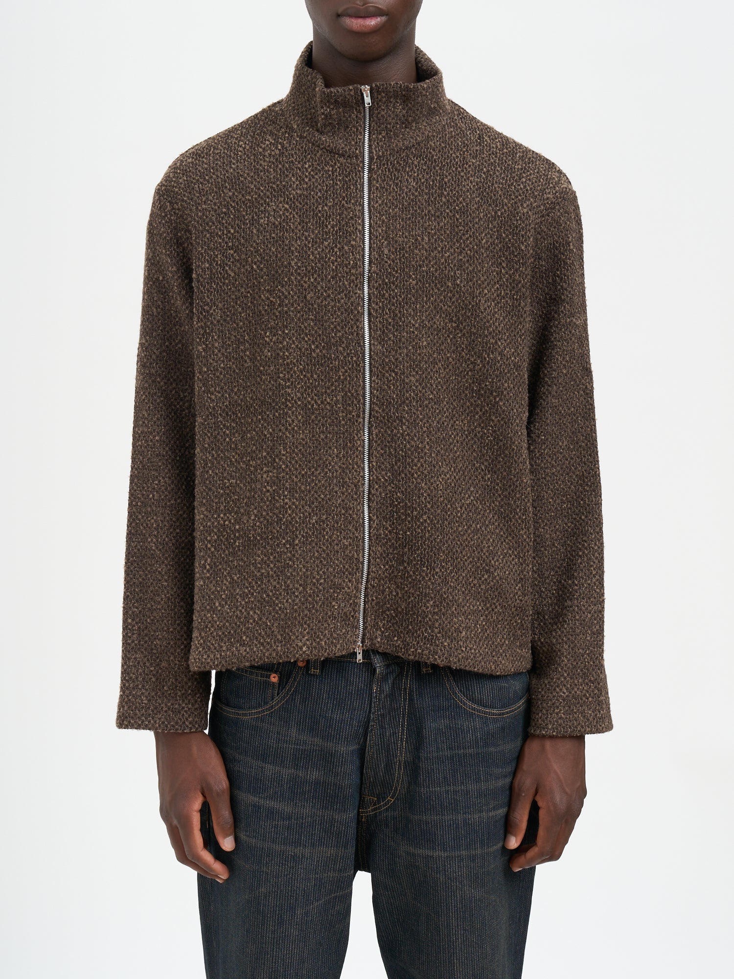 OUR LEGACY Mini Shrunken Fullzip Polo Sweater