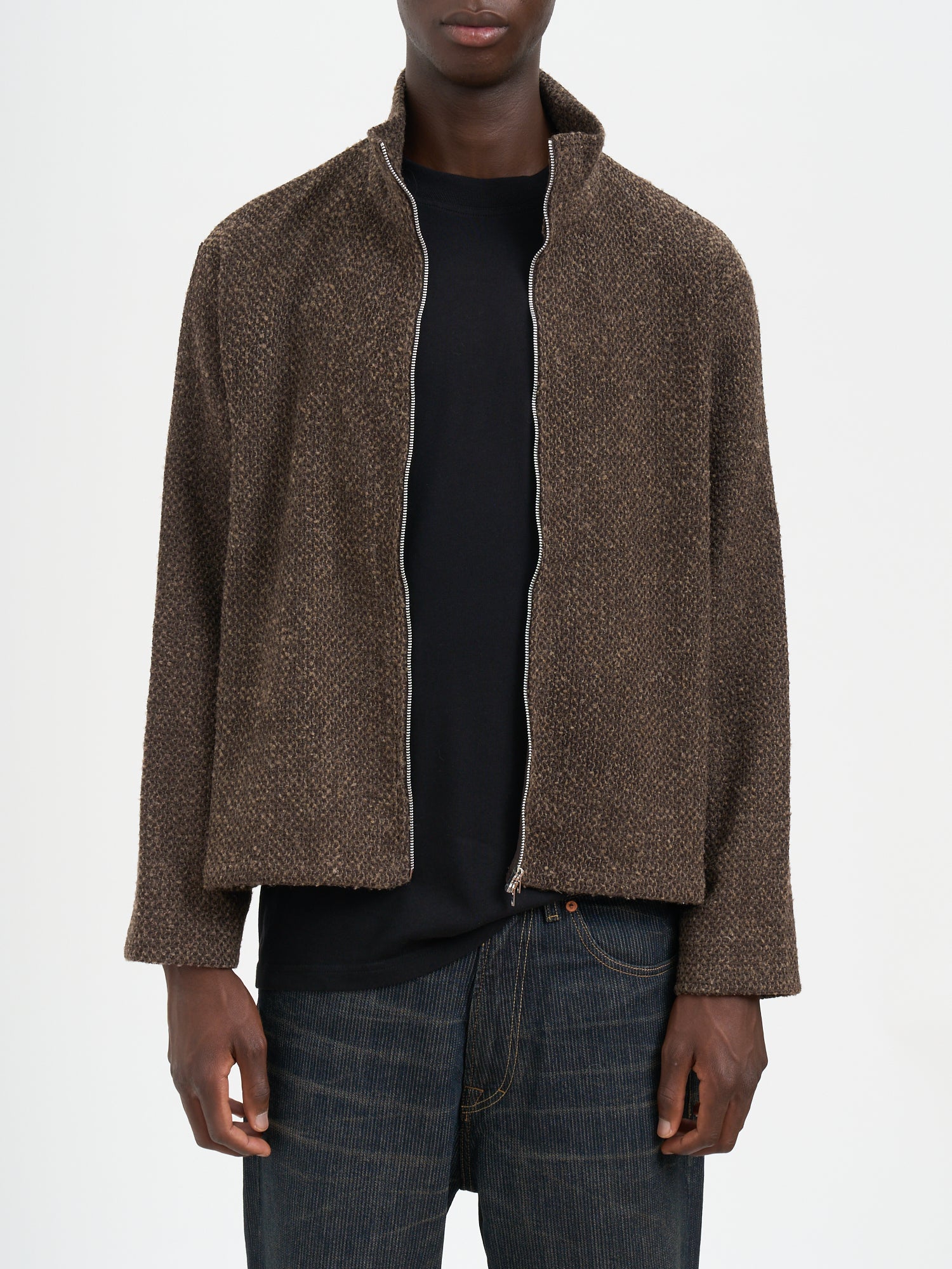 OUR LEGACY Mini Shrunken Fullzip Polo Sweater