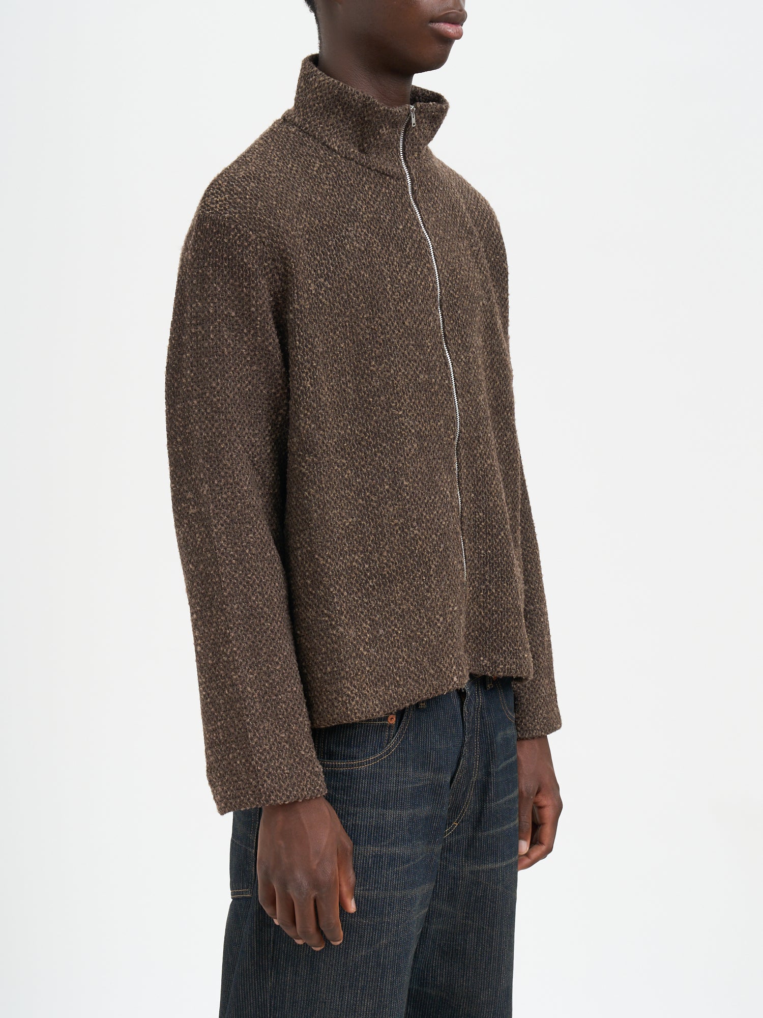 OUR LEGACY Mini Shrunken Fullzip Polo Sweater
