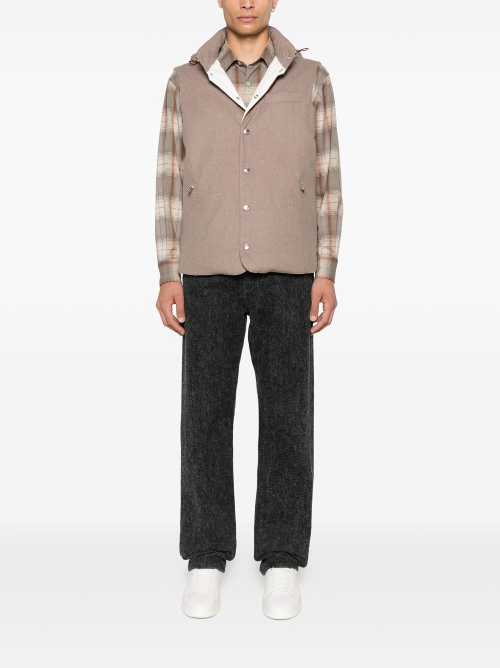 BRUNELLO CUCINELLI Hooded Vest for Men - FW25 Collection