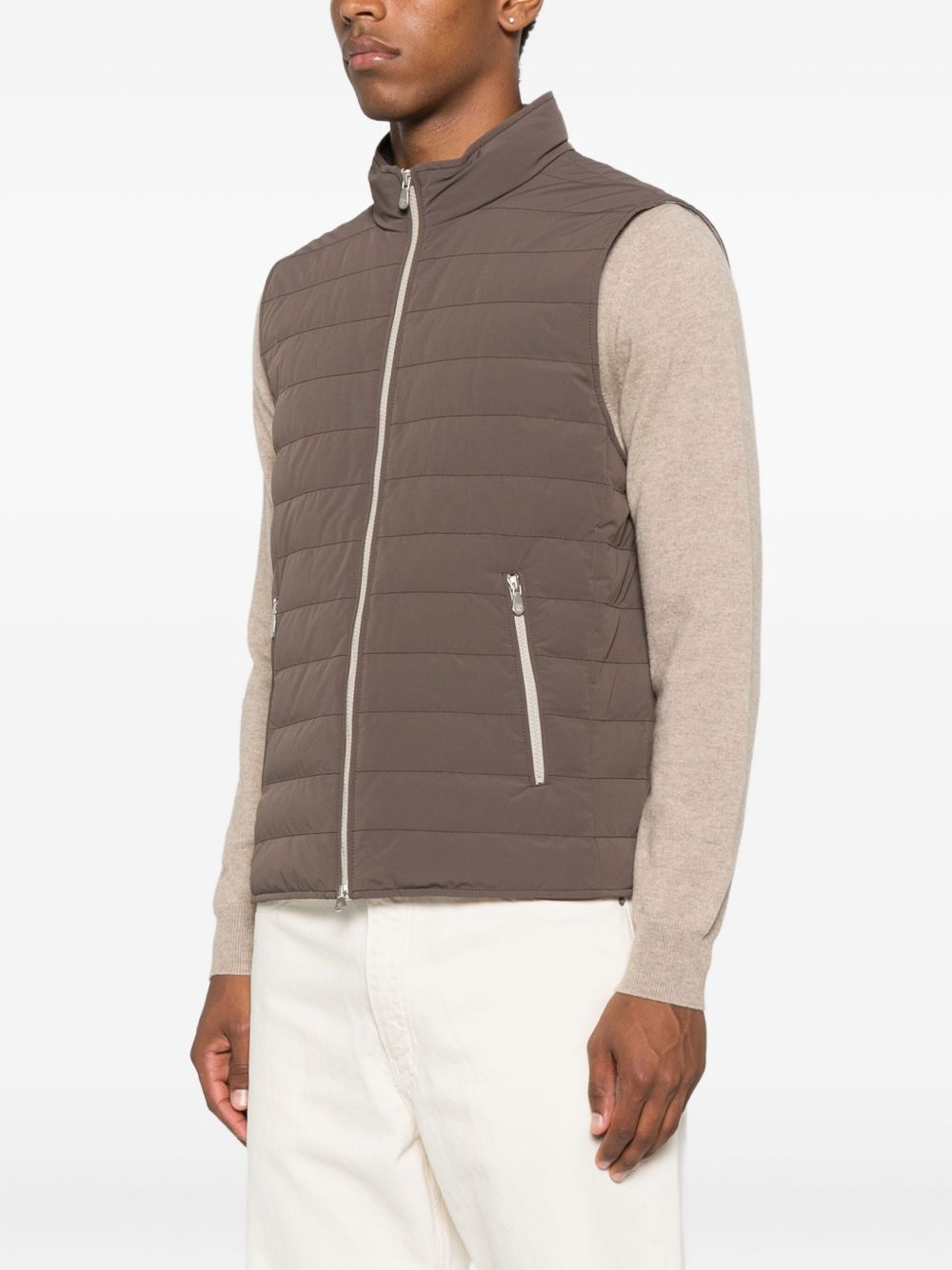 BRUNELLO CUCINELLI Sleeveless Quilted Down Jacket