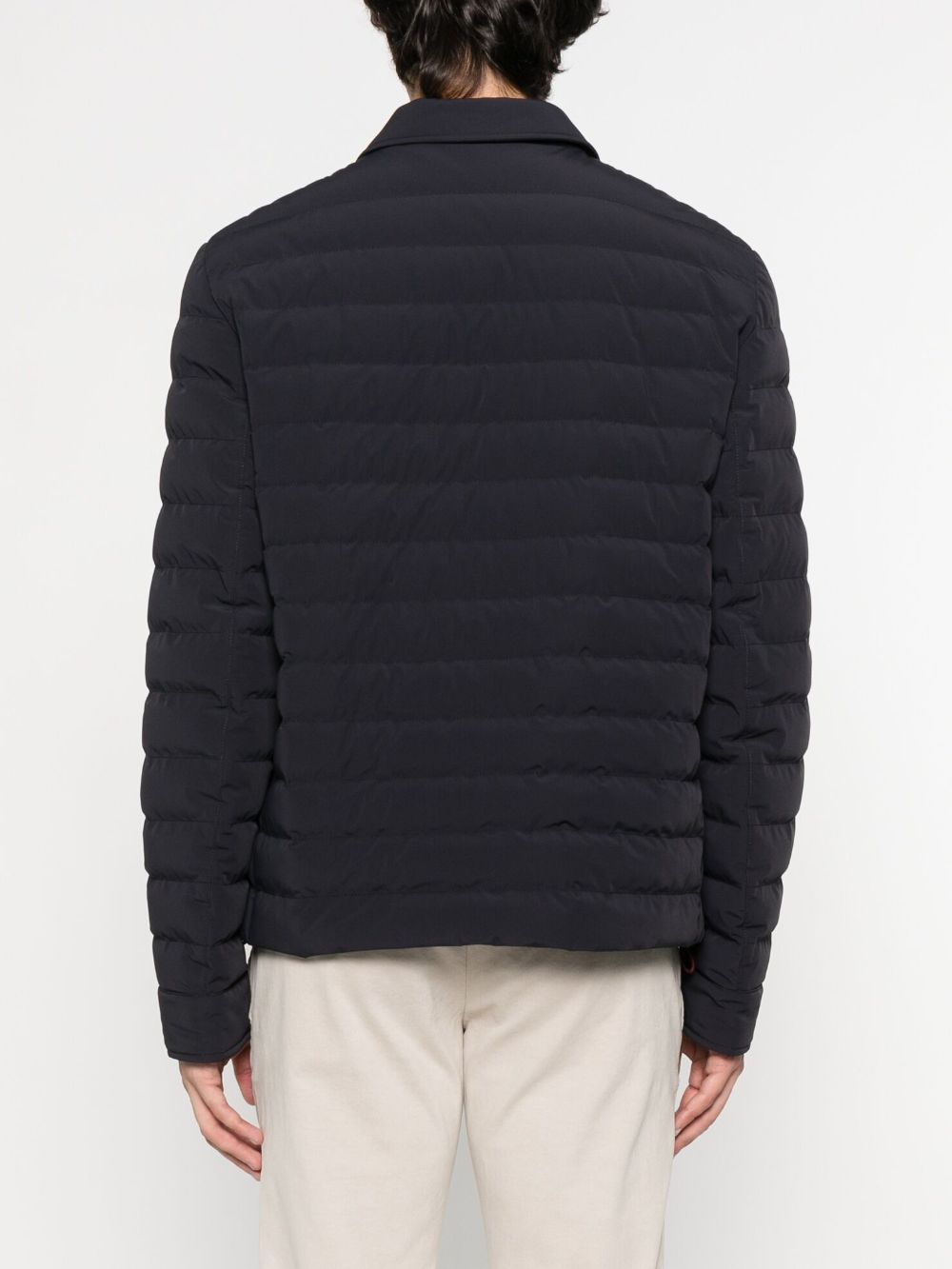 BRUNELLO CUCINELLI Men's Quilted Mini Down Jacket with Snap-Fit Fastening