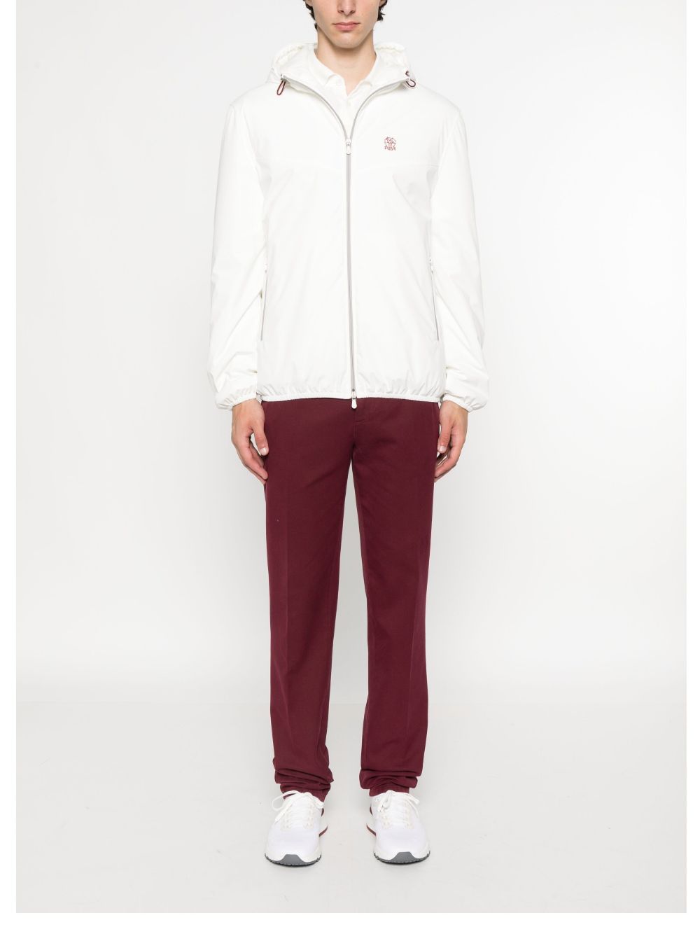 BRUNELLO CUCINELLI Men's Nylon Blouson Jacket with Hood