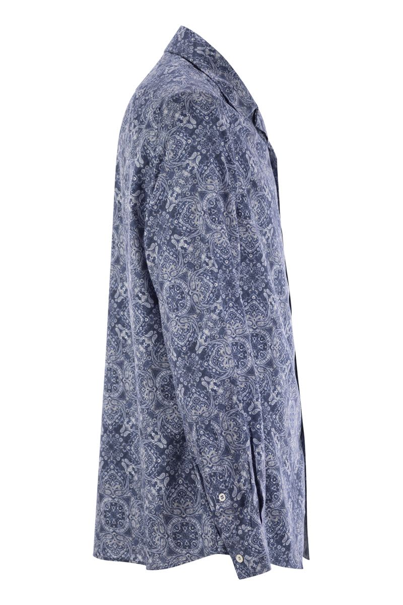 BRUNELLO CUCINELLI Classic Easy Fit Cotton Shirt for Men