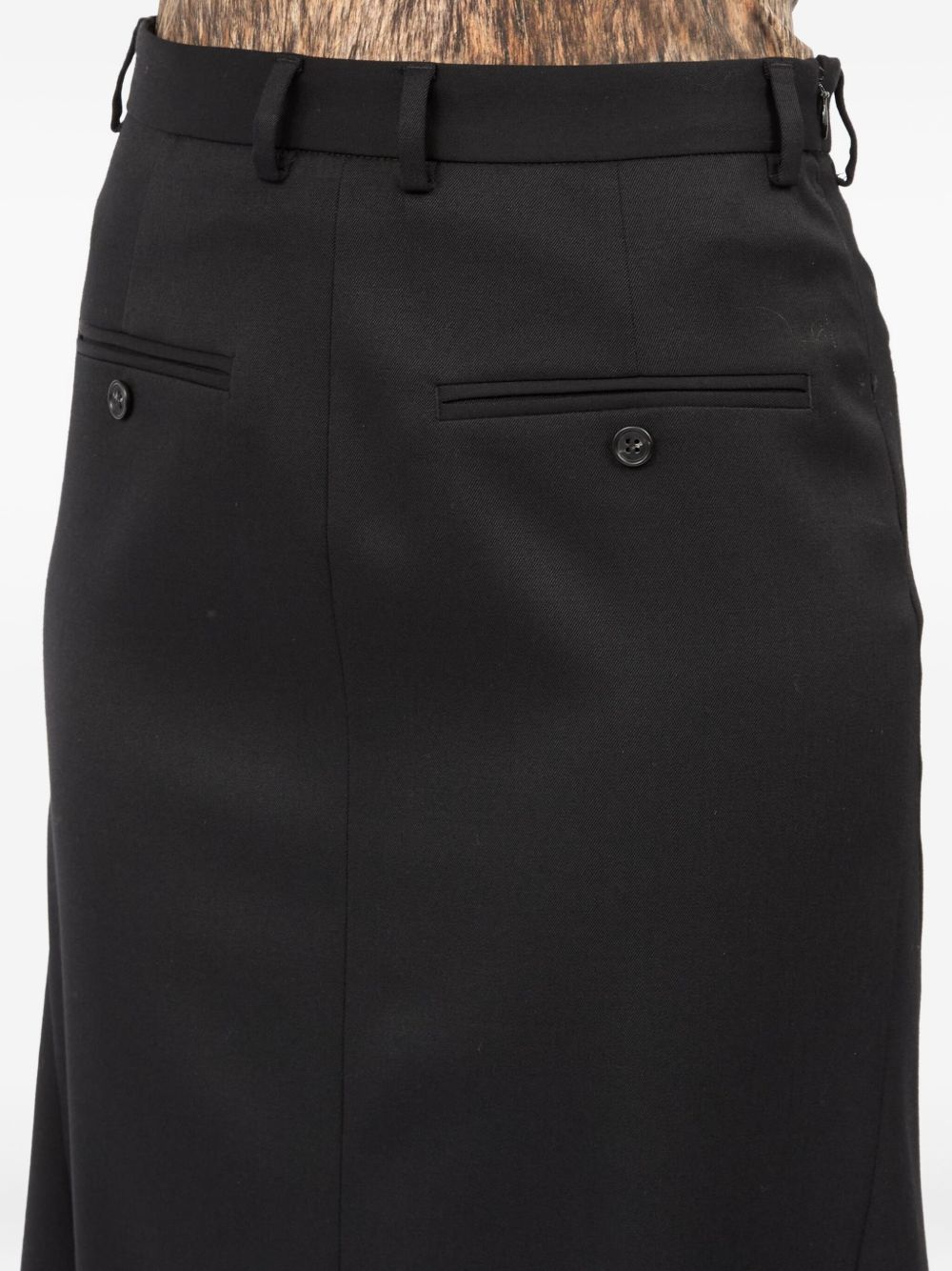 MM6 MAISON MARGIELA Flared Midi Skirt for Women - Fall Winter 25/26