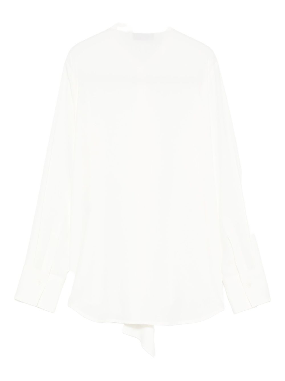 ALBERTO BIANI Silk Shirt with Ruffled Long Sleeves