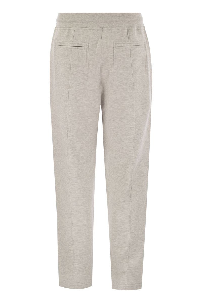 BRUNELLO CUCINELLI Men's Cotton Blend Sweatpants with Drawstring Waist