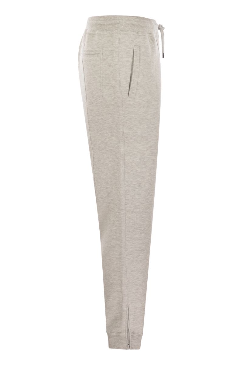 BRUNELLO CUCINELLI Cotton Fleece Trousers for Men