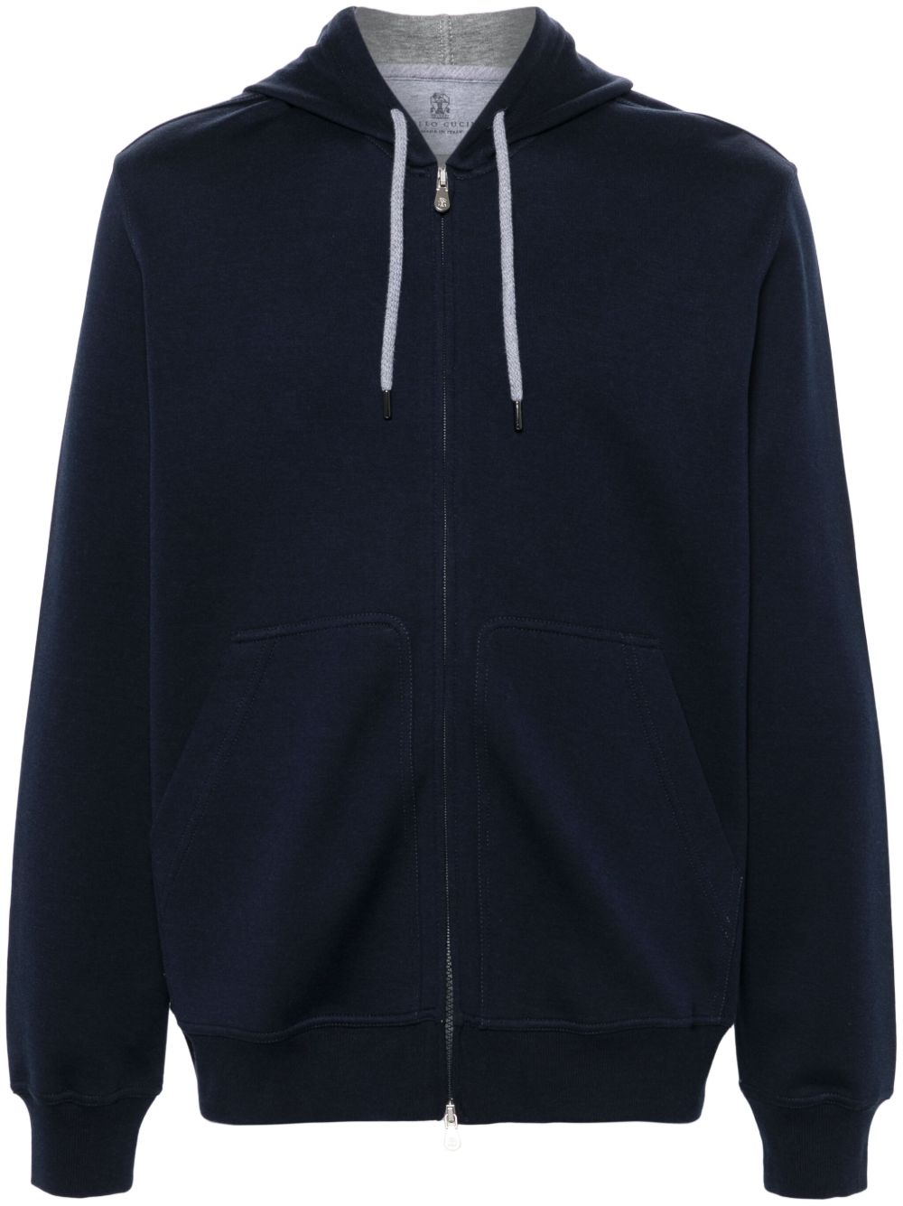 BRUNELLO CUCINELLI Cotton Blend Zipped Hoodie for Men - FW25