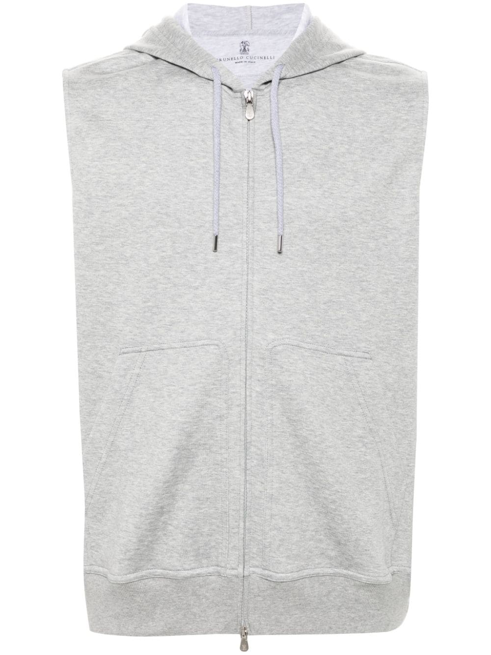 BRUNELLO CUCINELLI Sleeveless Hoodie for Men - Spring/Summer 2026
