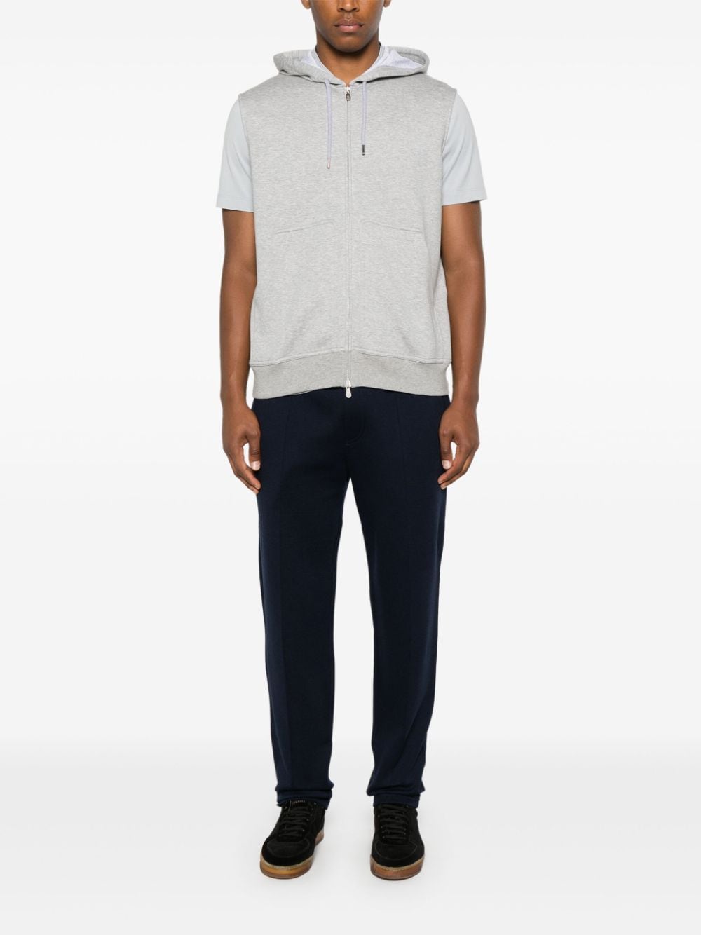 BRUNELLO CUCINELLI Sleeveless Hoodie for Men - Spring/Summer 2026