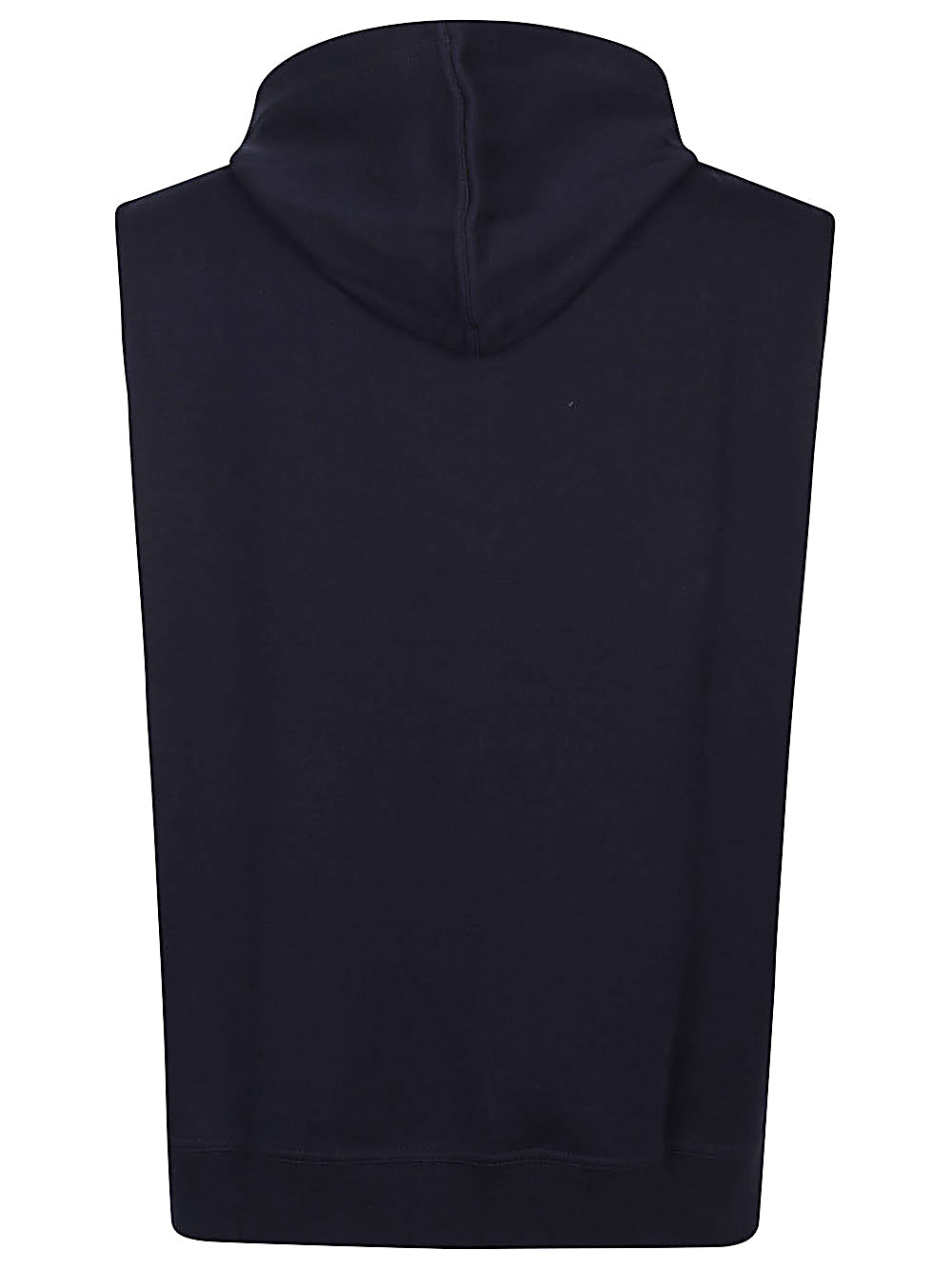 BRUNELLO CUCINELLI Sleeveless Hoodie with Two-Way Zip and Pouch Pockets