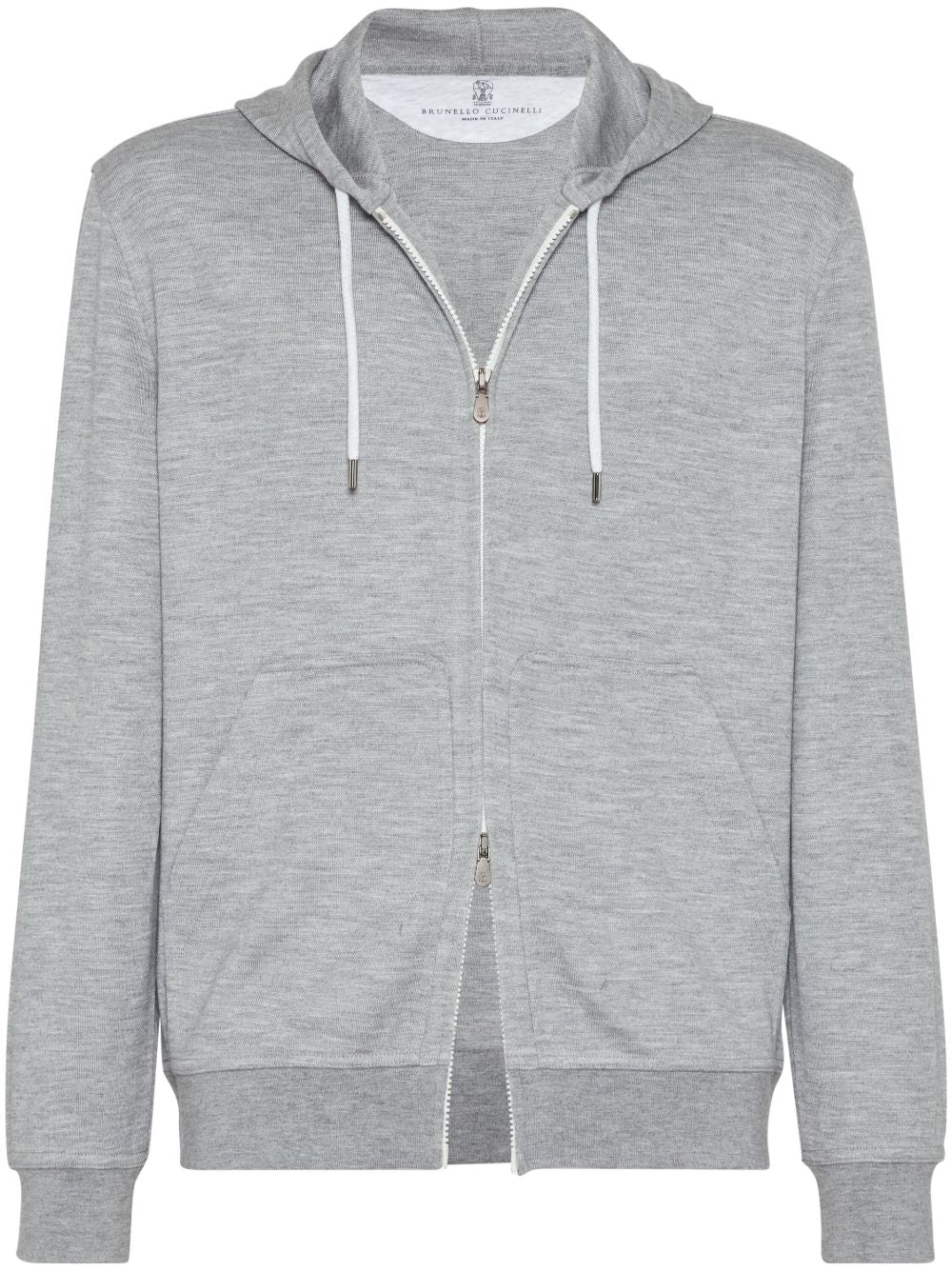 BRUNELLO CUCINELLI Men's Slouchy Cashmere-Silk Blend Drawstring Hoodie