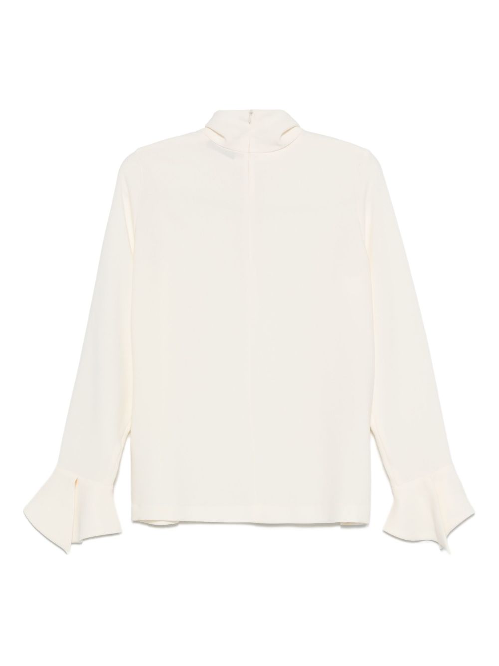 ALBERTO BIANI High-Neck Bell Sleeve Blouse
