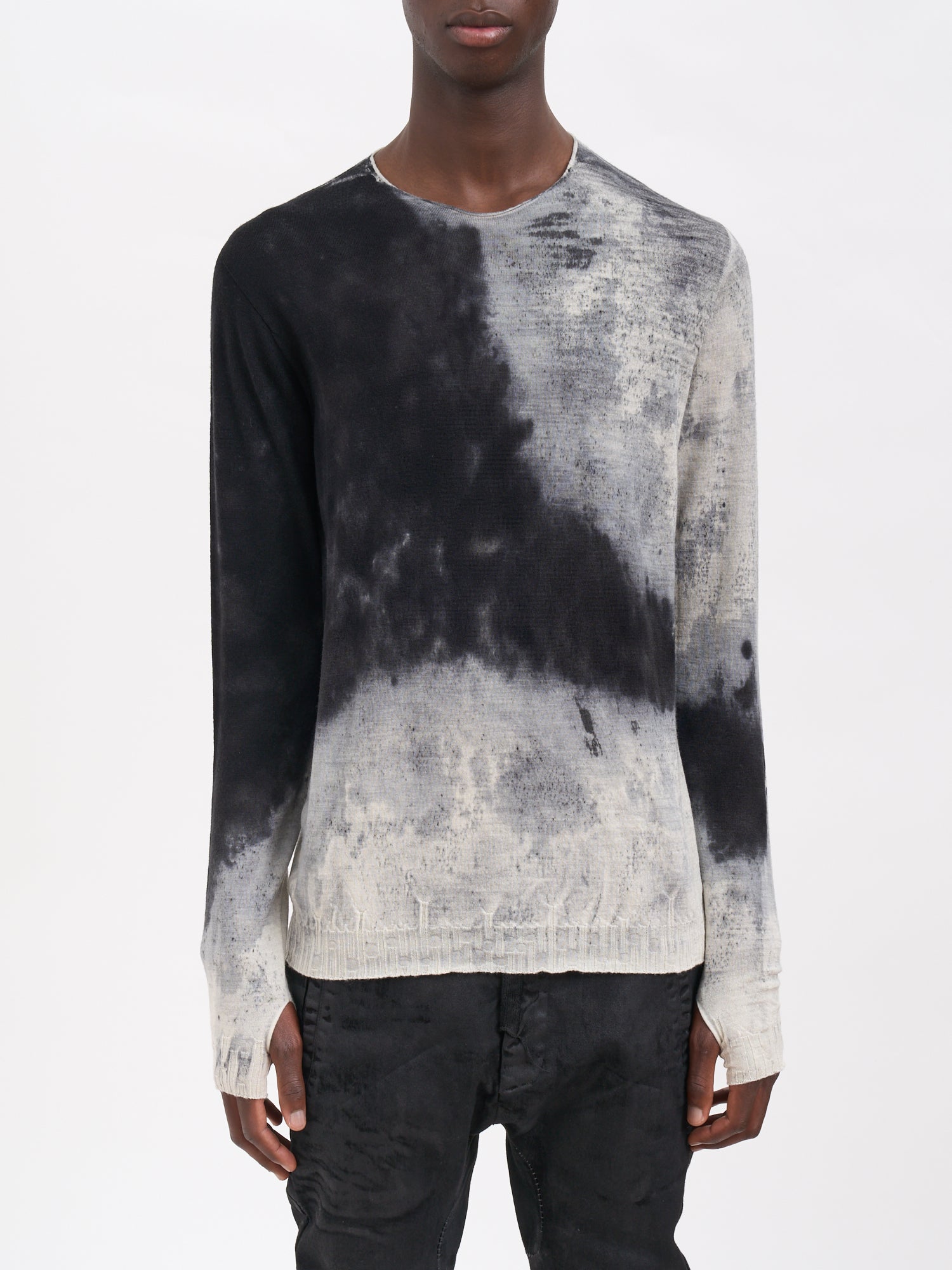 MD75 Men's Classic Crew Neck Wool Sweater - Size M