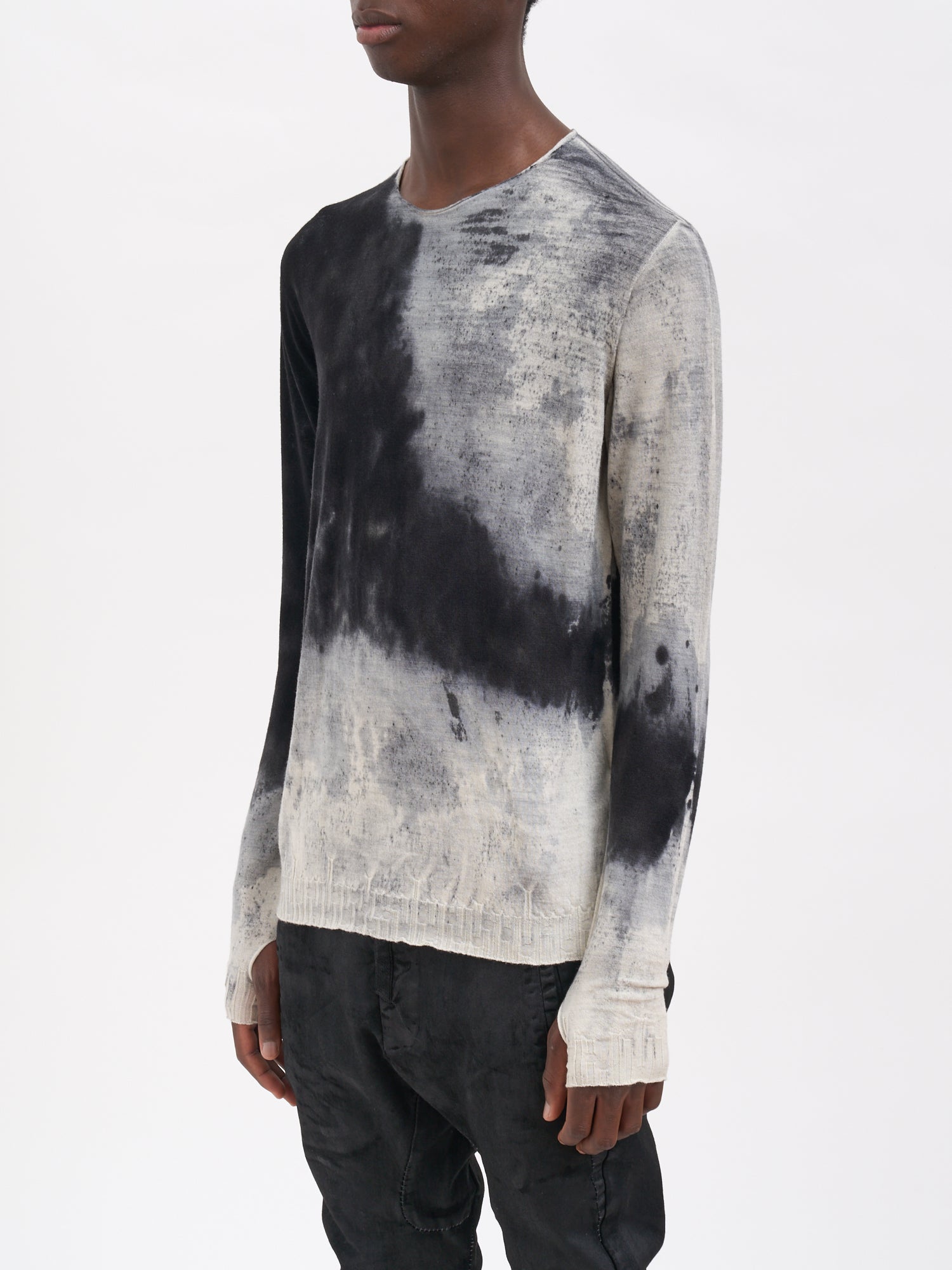 MD75 Men's Classic Crew Neck Wool Sweater - Size M