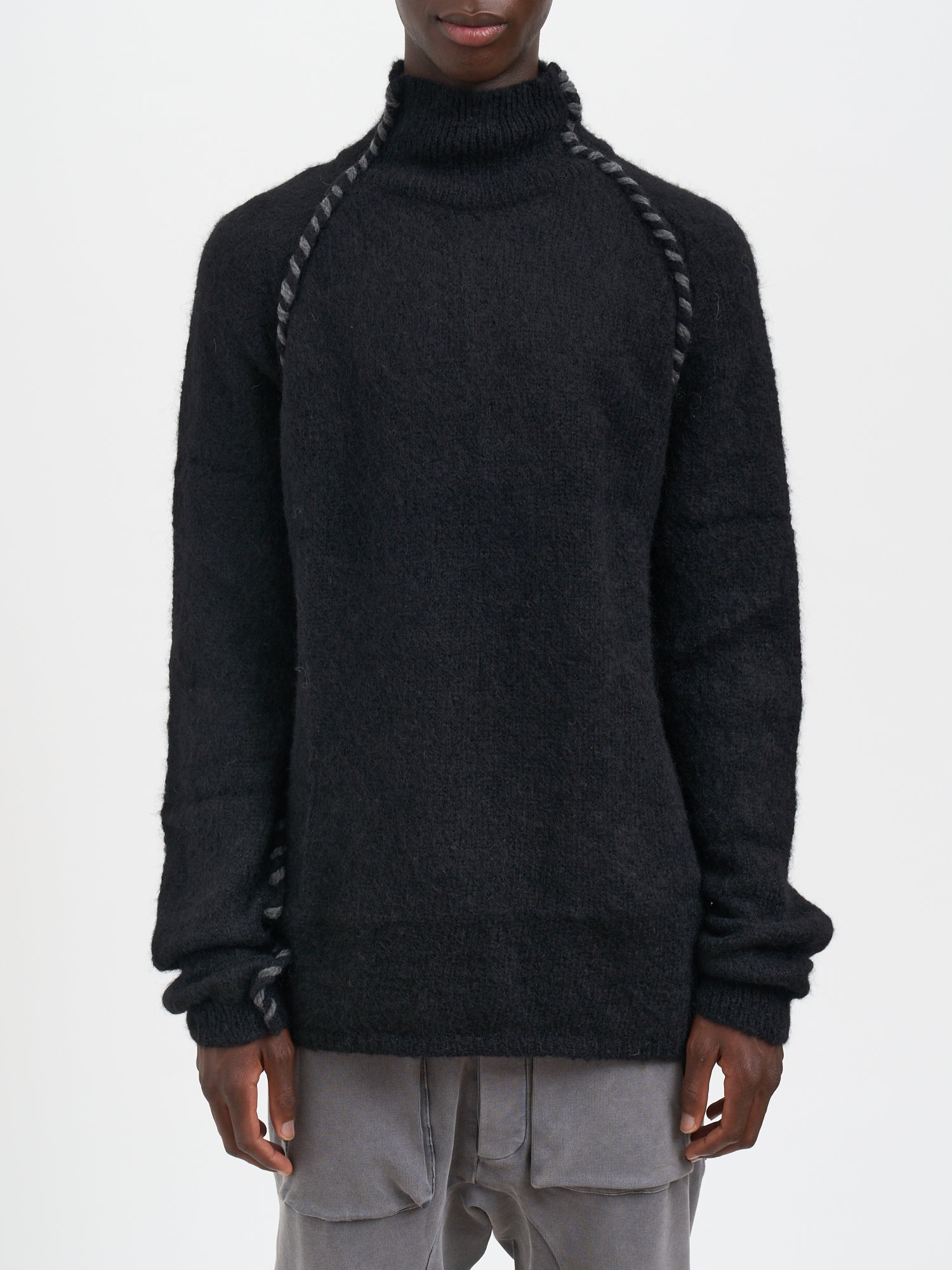 THOM KROM High Neck Relaxed Fit Alpaca Blend Sweater