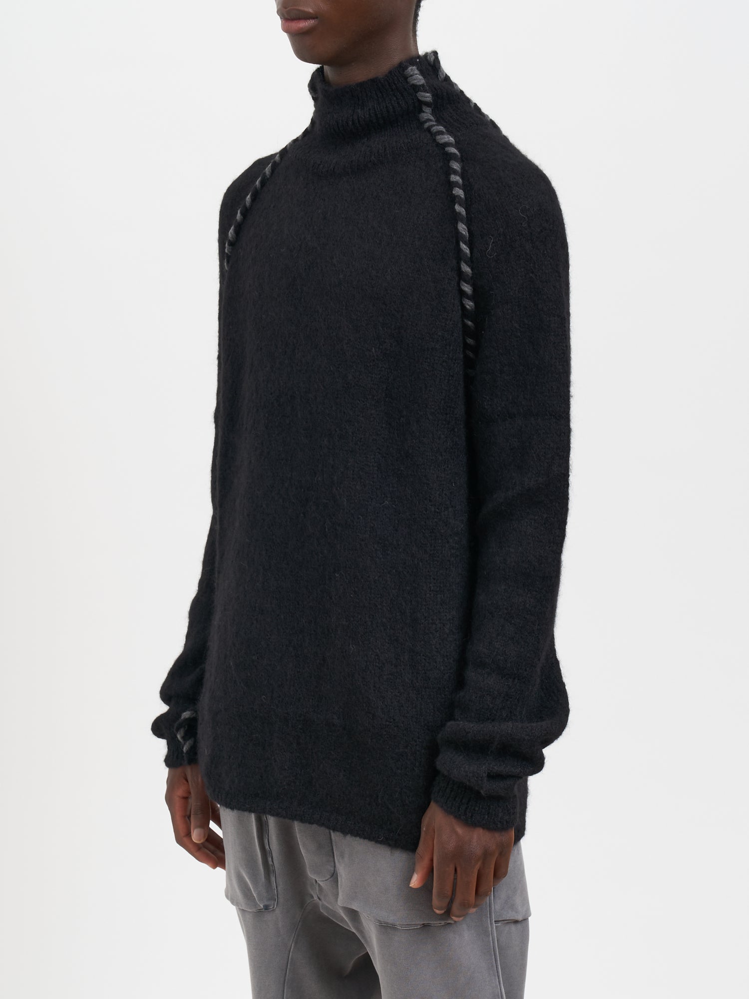 THOM KROM High Neck Relaxed Fit Alpaca Blend Sweater