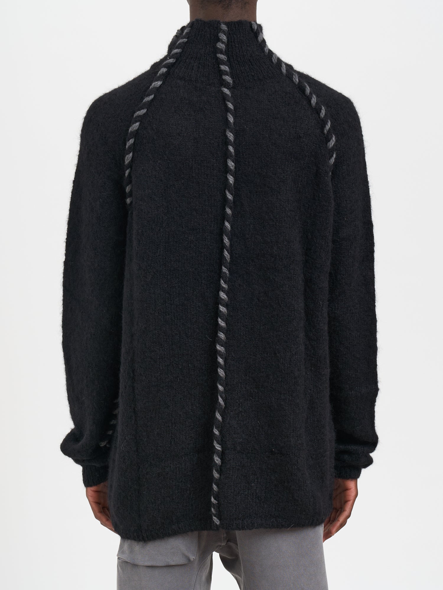 THOM KROM High Neck Relaxed Fit Alpaca Blend Sweater