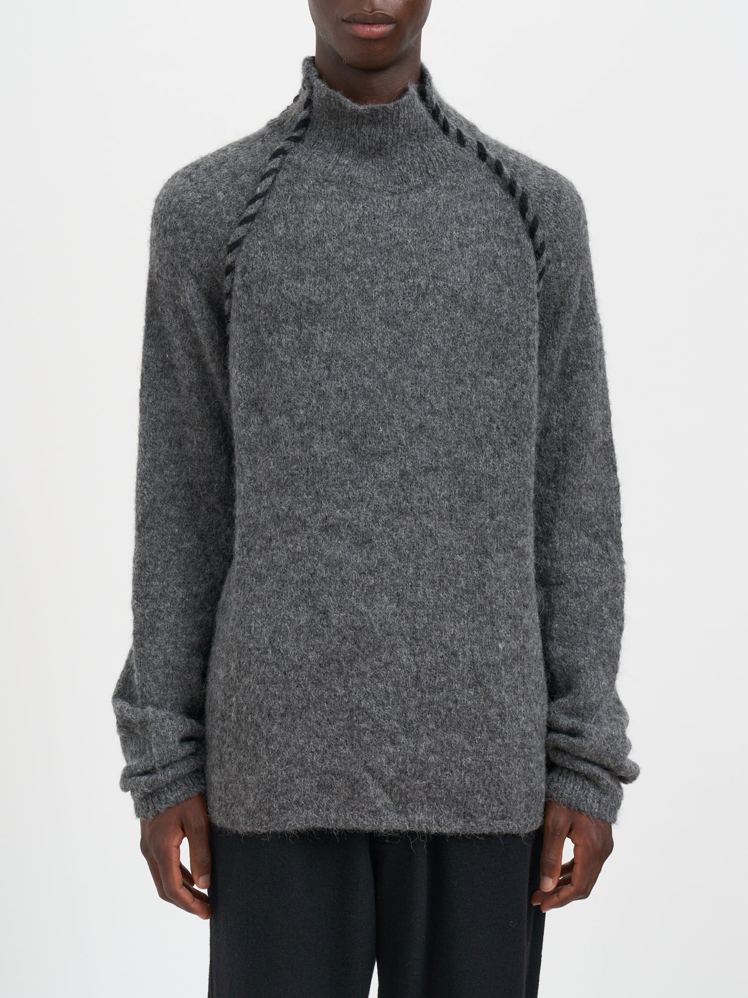 THOM KROM Alpaca High Neck Sweater for Men