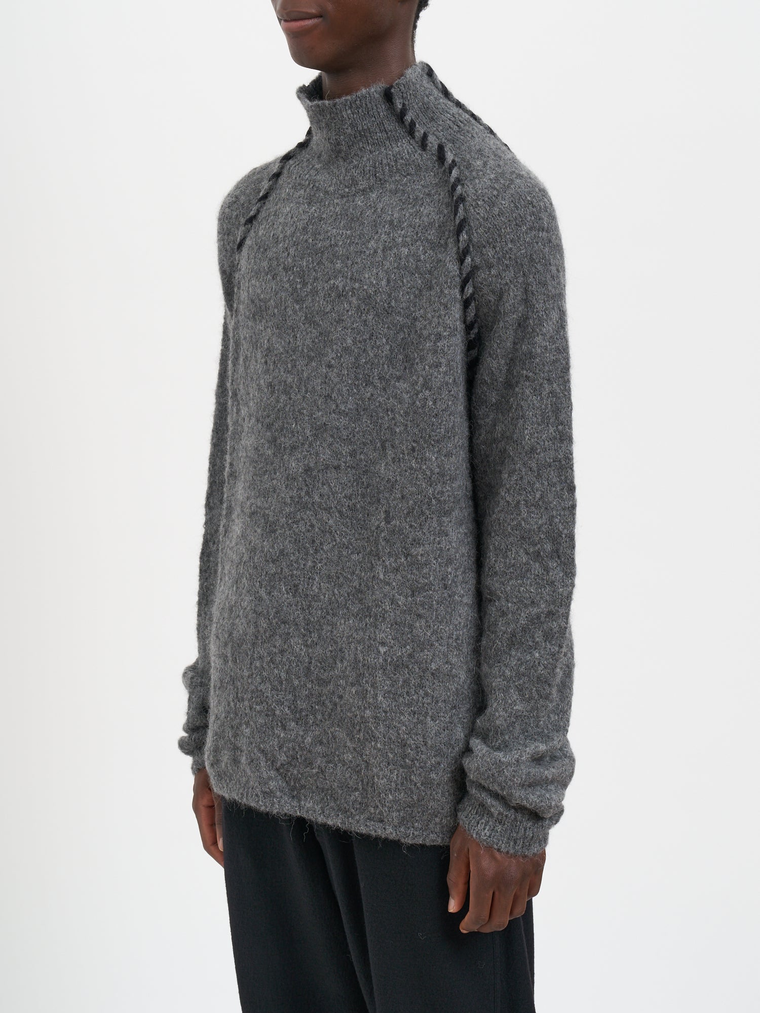THOM KROM Alpaca High Neck Sweater for Men