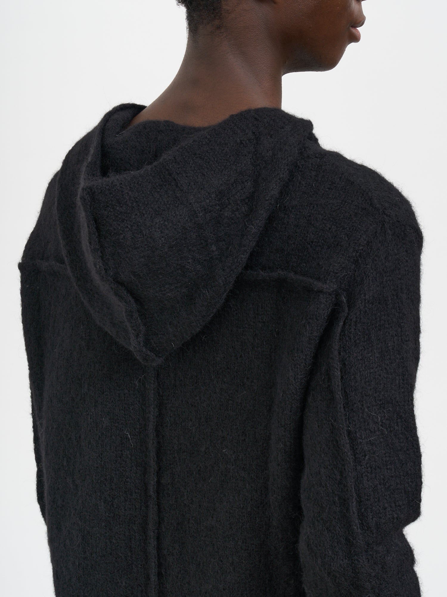 THOM KROM Alpaca Blend Hooded Sweater for Men
