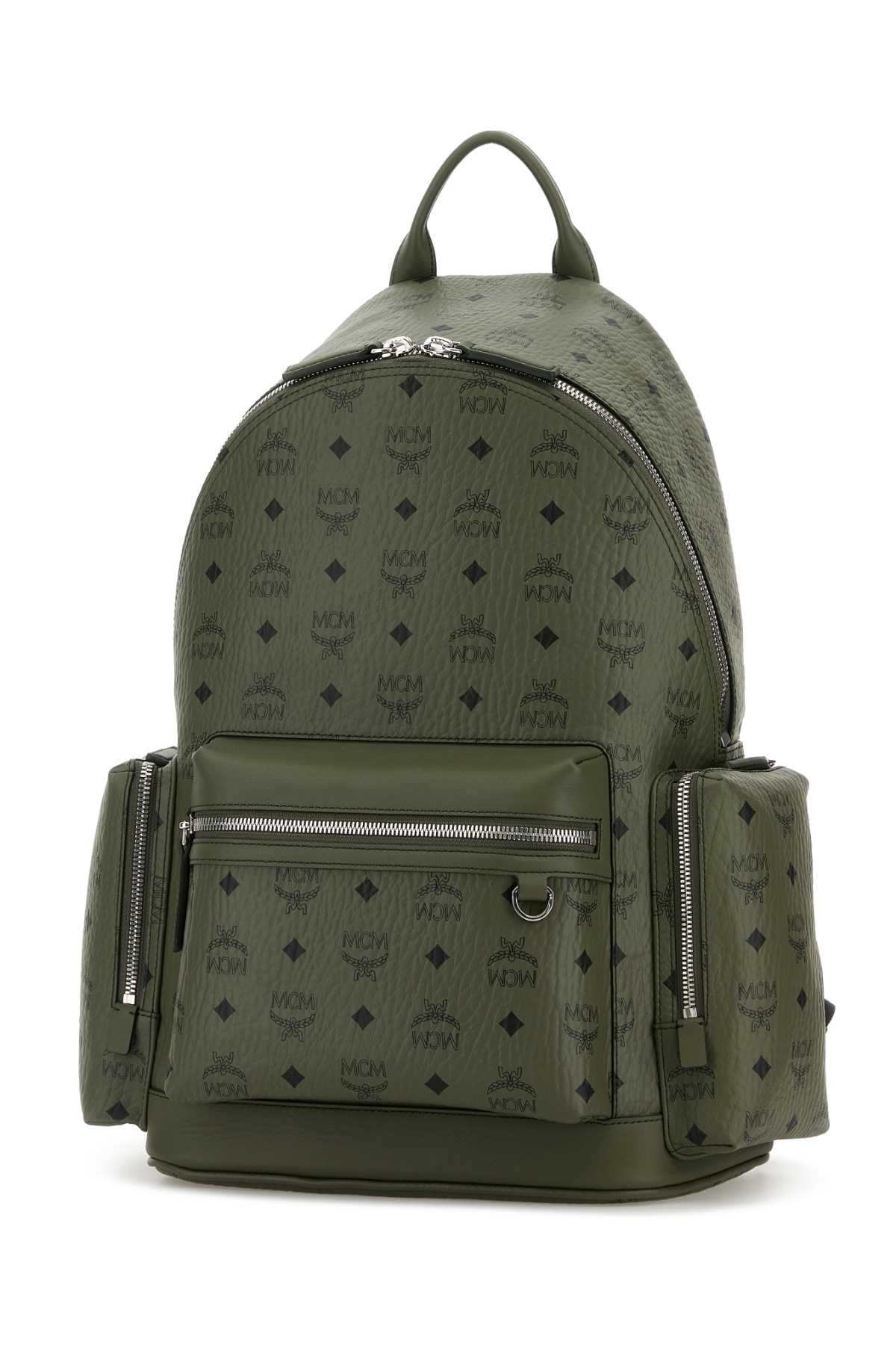 MCM Printed Canvas Stark Mini Backpack